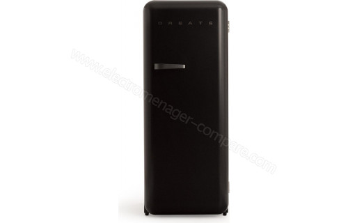 CREATE Retro Fridge 281L Black Noir