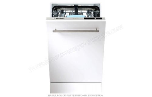 SHARP Lave-vaisselle tout encastrable QW-D21I492X, 12 couverts, 60 cm, 49  dB, 5 programmes pas cher 