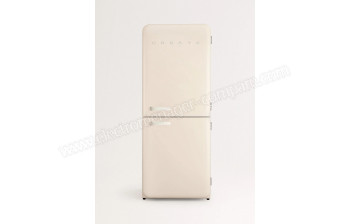 CREATE Fridge R&eacute;tro Combi 401L Blanc Cass&eacute;