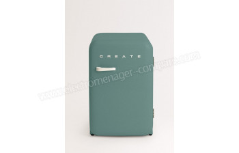 CREATE Retro Fridge 107L Blanc Cass&eacute; Vert Sauge - A partir de : 460.95 &euro; chez Create chez Darty