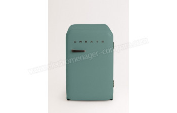 CREATE Retro Fridge 107L Black Vert Sauge - A partir de : 460.95 &euro; chez Create chez Darty