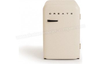 CREATE Retro Fridge 107L Black Beige - A partir de : 460.95 &euro; chez Create chez Darty