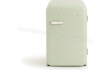 CREATE Retro Fridge 107L Marbre Vert Pastel