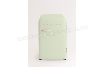 CREATE Retro Fridge 107L Sable Vert Pastel