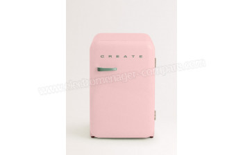 CREATE Retro Fridge 107L Vert Sauge Rose