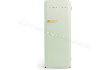 CREATE Retro Fridge 281L Bois Vert Pastel
