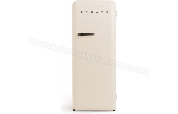 CREATE Retro Fridge 281L Black Beige - A partir de : 850.95 &euro; chez Create chez Darty