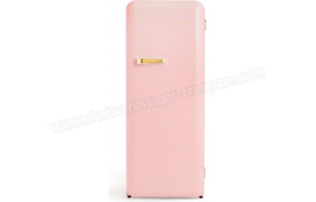 CREATE Retro Fridge 281L Or Rose Pastel