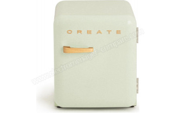 CREATE Retro Fridge 48L Bois Vert Pastel