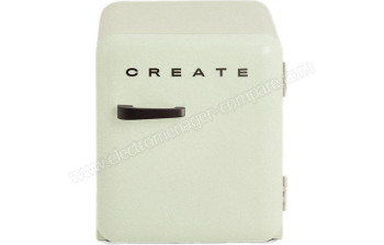CREATE Retro Fridge 48L Black Vert Pastel