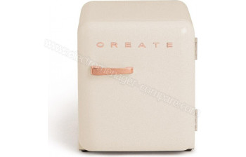 CREATE Retro Fridge 48L Rose Gold Beige