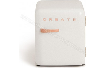 CREATE Retro Fridge 48L Rose Gold Blanc