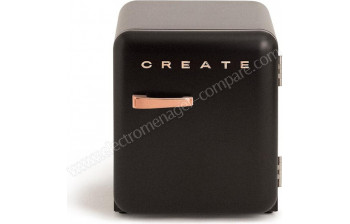 CREATE Retro Fridge 48L Rose Gold Noir - A partir de : 299.95 &euro; chez Create chez Cdiscount