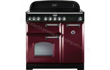 FALCON Classic 90 Vitroc&eacute;ramique Rouge Chrom&eacute;