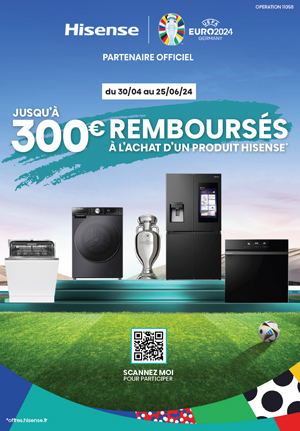 ODR Hisense Avr./Juin 2024 : Offre froid Euro 2024