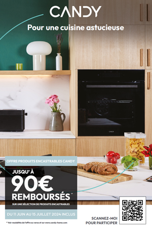 ODR Encastrables Candy Juin/Juill. 2024 : Pour une cuisine astucieuse