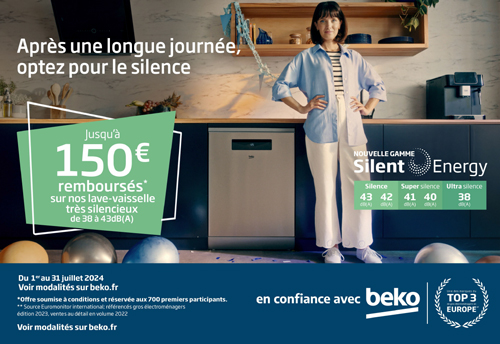 ODR Beko Juillet 2024 : Apr�s une longue journ�e, optez pour le silence