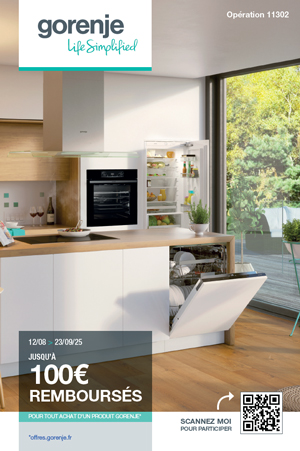 ODR Gorenje Ao�t/Sept. 2025 : Offre Rentr�e