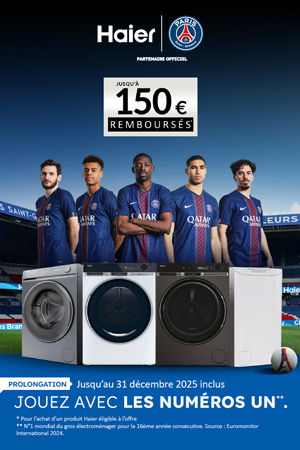 ODR Lavage Haier Oct./D�c. 2025 : Jouez avec les num�ros Un (offre prolong�e)