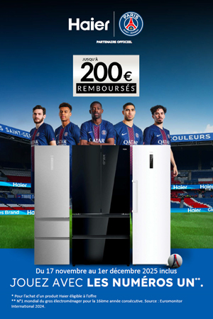 ODR Froid Haier Nov./D�c. 2025 : Jouez avec les num�ros Un