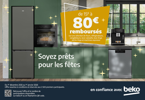 ODR Beko D�c./Janv. 2026 : Soyez pr�ts pour les f�tes