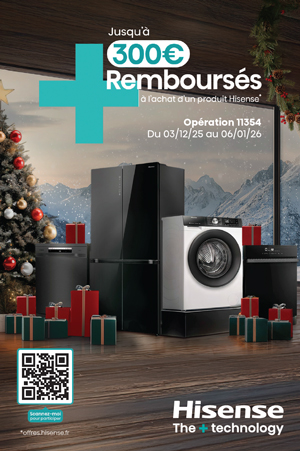 ODR Hisense D�c./Janv. 2026 : Offre Electrom�nager No�l