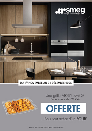 Bon Plan Smeg Nov./D�c. 2025 : Une grille Airfry offerte