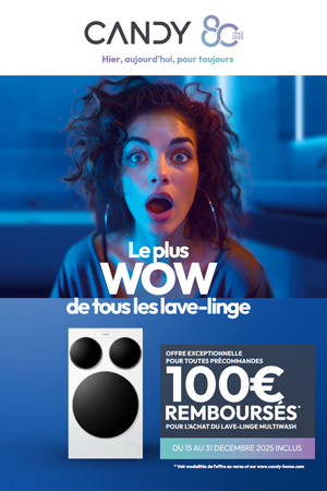 ODR Lavage Candy D�cembre 2025 : Lave-linge Multiwash