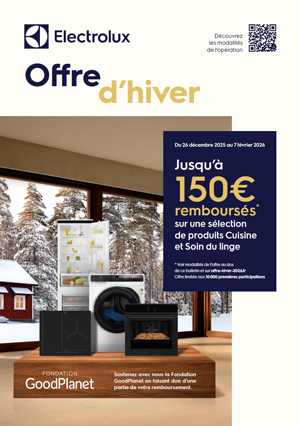 ODR Electrolux D�c./F�v. 2026 : Offre d'hiver