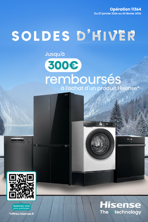 ODR Hisense Janv./F�v. 2026 : Soldes d'Hiver
