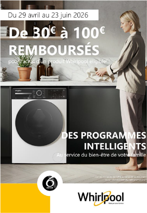 ODR Lavage Whirlpool Mai/Juin 2026 :  Soin et S�r�nit� 2026