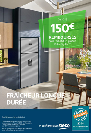 ODR Beko Juin/Ao�t 2026 : Fra�cheur longue dur�e
