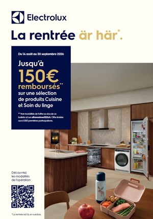 ODR Electrolux Ao�t/Sept. 2026 : La rentr�e �r h�r
