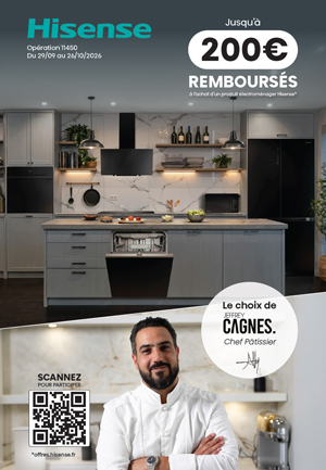 ODR Hisense Sept./Oct. 2026 : Le choix de Jeffrey Cagnes, Chef P�tissier