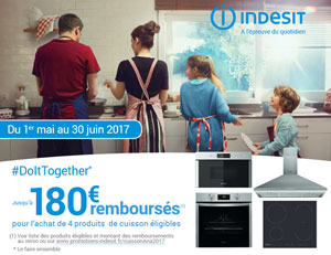 ODR Indesit : DoItTogether : Jusqu'� 180� rembours�s