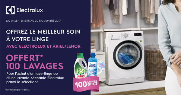 Bon Plan Electrolux : E-prime diff�r�e Lenor 2017