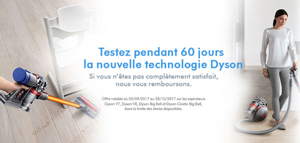 Bon Plan Dyson : Testez pendant 60 jours la nouvelle technologie Dyson