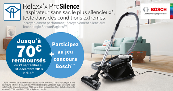 Aspirateur Sans Sac Silencieux Relaxx'x ProSilence