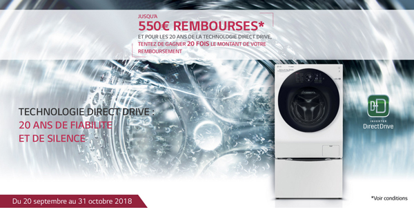 ODR LG : Technologie Direct Drive : 20 ans de fiabilit� et de silence
