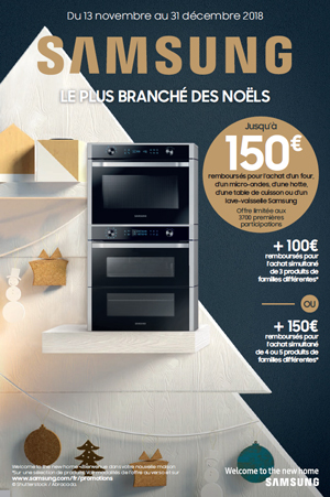 ODR Samsung Encastrables Nov./D�c. 2018 : Le plus branch� des No�ls