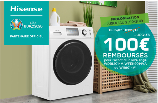 ODR Hisense Juill./Oct. 2019 : Offre Blanc �t� 2019 (Offre Prolong�e)