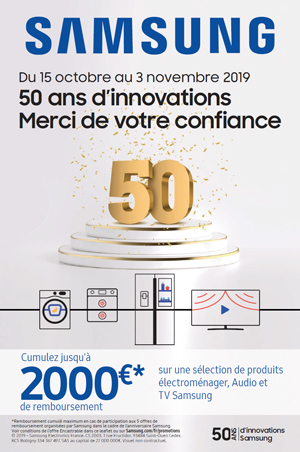 ODR Samsung Oct./Nov. 2019 : 50 ans d'innovations Encastrable