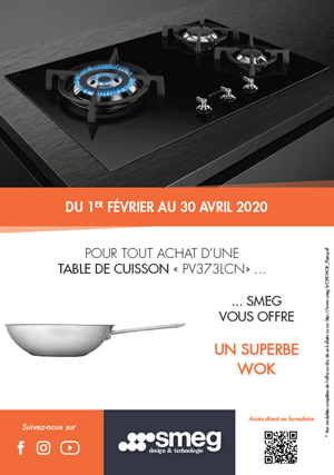 Bon Plan Smeg F�v./Avr. 2020 : Un Wok offert