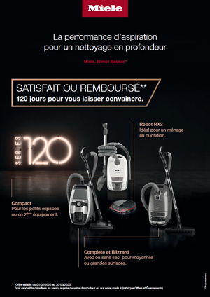 Bon Plan Miele Fév.Juin 2020 : Aspirateur traîneau ou Robot Miele vous rembourse 50 € pour l'achat d'un aspirateur robot