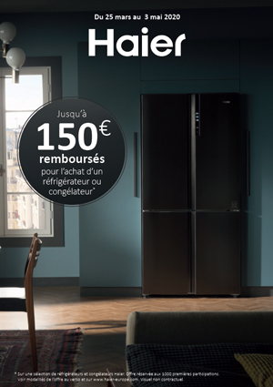 ODR Haier Mars/Mai 2020 : Offre froid Printemps 2020