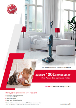ODR Hoover Mai/Juin 2020 : Nettoyer en profondeur avec Hoover !