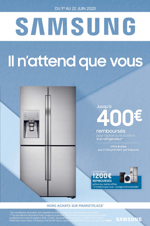 ODR Samsung Froid Juin 2020 : Il n'attend que vous