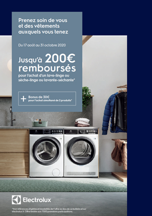 ODR Electrolux Ao�t/Oct. 2020 : Prenez soin de vous et des v�tements auxquels vous tenez !