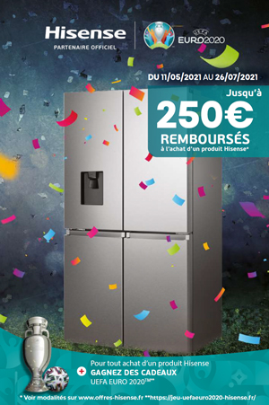 ODR Hisense Mai/Juill. 2021 : Offre Cashback Cooling