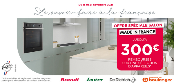 ODR Brandt / Boulanger Novembre 2021 : Le savoir faire � la fran�aise